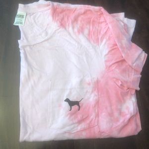 Pink tie dye Victoria Secret tee shirt